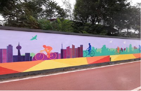 汶川墙体彩绘-围墙