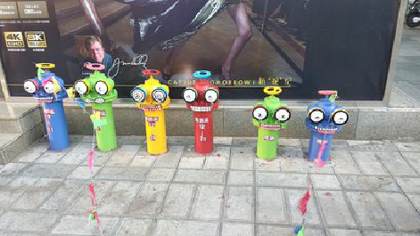 汶川商业区彩绘