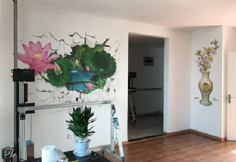 汶川墙体彩绘相比墙纸的优势。