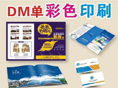 汶川单页印刷，色彩搭配简单。